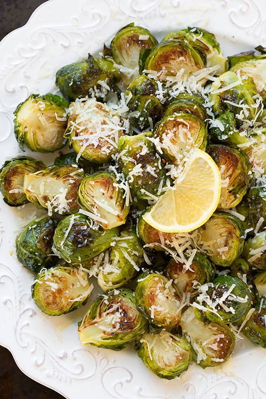 Garlic Lemon Parmesan Brussels Sprouts: Healthy 35-Minute Side Dish